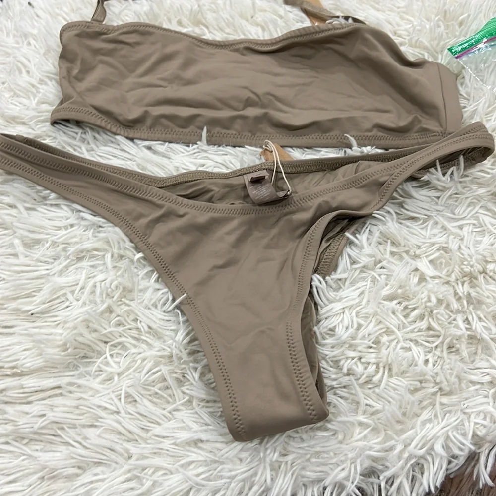 SKMS set SWIM BANDEAU BIKINI TOP and  CHEEKY TANGA  BOTTOM in SET - Picture 4 of 10